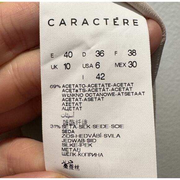 Caractere Silk Blend Tank Top Women’s Size US6 Colorblock Resort Coastal Resort - Picture 7 of 10